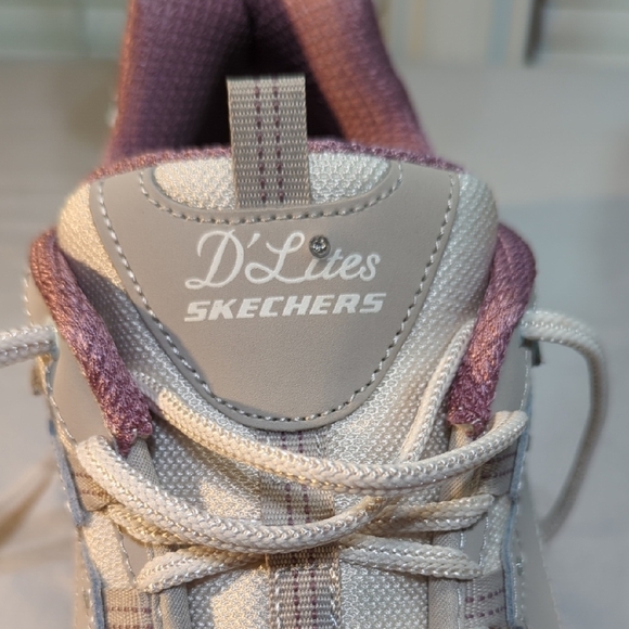 Skechers Pink and Gray Sneakers with Supportive Sole - Picture 11 of 16